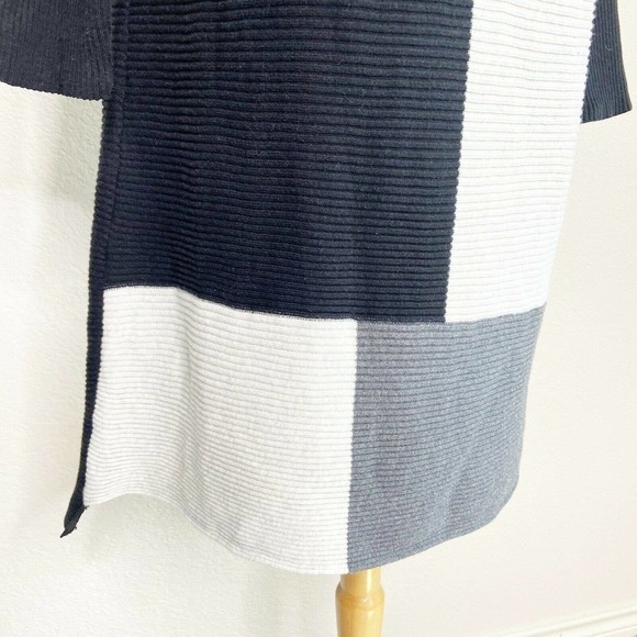 Multiples Color Blocked Mock Neck Sweater Dress - Picture 3 of 7